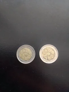 Rare 2021 R5 RSA Coins 100 years edition
