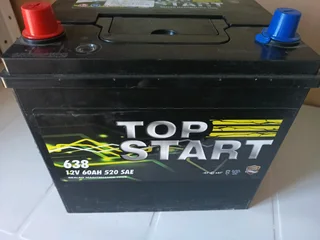  Brand New Top Start 638 Car Battery - 60ah / 520 Cca