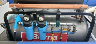 Surface supply diving air compressor