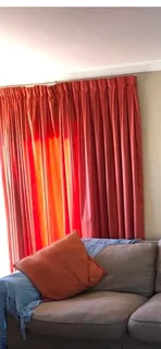 Burnt orange curtains