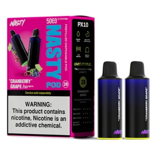 Nasty PX10 Cranberry Grape 5000puff pods : 2-pack