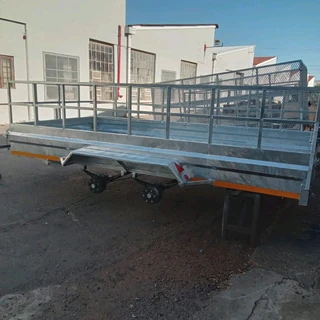 Brand new galvanized 4x2m dual axle trailer with sail cover