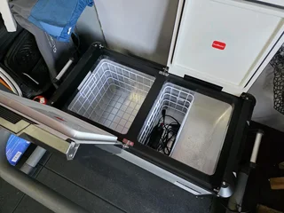 Camping Fridge. As New, Snowmaster 75l, dual compartment