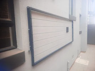 Fold away washing line