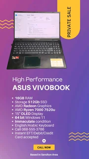 Like New! Asus Vivobook Ryzen 7