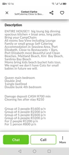 ENTIRE 4BED SELFCATERING CLOSE BEACH HOUSE