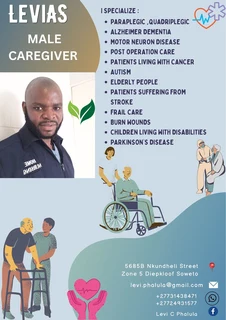 Male caregiver with driving experience available to start immediately