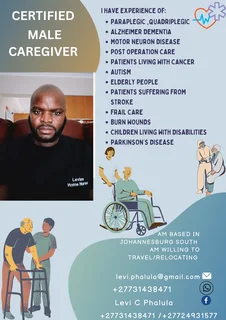 I am male caregiver looking for job