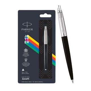Parker jotter standard , stainless steel &amp; pen/pencil set- ball pen with blue ink
