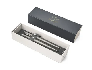 Parker jotter standard , stainless steel &amp; pen/pencil set- ball pen with blue ink