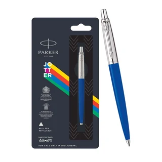 Parker jotter standard , stainless steel &amp; pen/pencil set- ball pen with blue ink