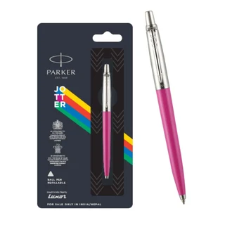 Parker jotter standard , stainless steel &amp; pen/pencil set- ball pen with blue ink