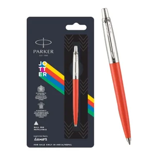 Parker jotter standard , stainless steel &amp; pen/pencil set- ball pen with blue ink