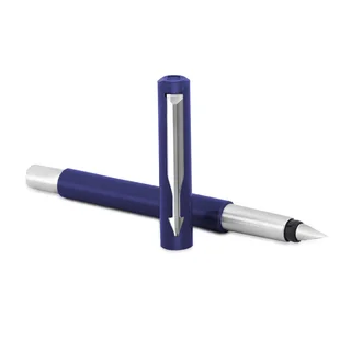 Parker Vector Standard ball Pen , Roller Pen &amp; Fountain Pen Blue Body (blue ink) set of 3 pens