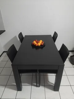 Dining table and chairs