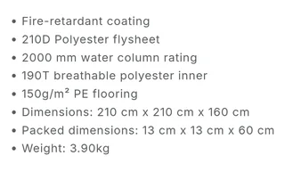 K-Way Camper 3 person tent