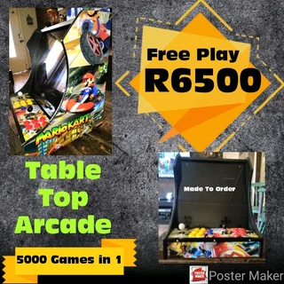 New Custom Wrapped Retro Table Top Arcade Game