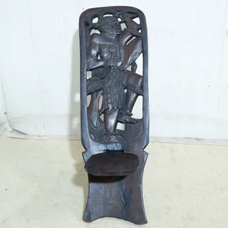 Carved African Chair