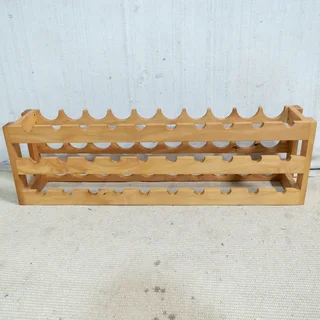Solid Yellowwood Wine Rack
