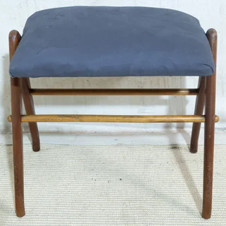 Mid-Century Mahogany Stool