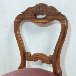 6x Blackwood Bustleback Style Dining Chairs