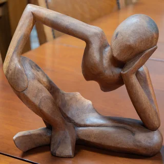 Hand Carved Abstract Thinker Statues