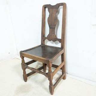 Jacobean 17thC Oak & Elmwood Chair