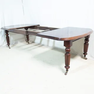 Victorian Solid Mahogany 10-Seater Extension Table