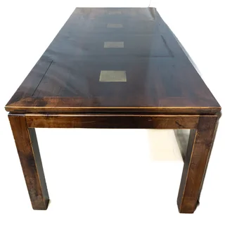 8-Seater Chinese Elmwood Table &amp; Chairs