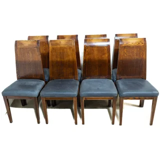 8-Seater Chinese Elmwood Table &amp; Chairs