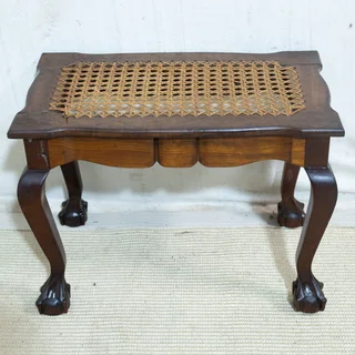 Antique Stinkwood Footstool