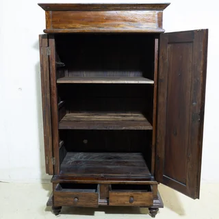 Indonesian Solid Zelkova Wood Cupboard