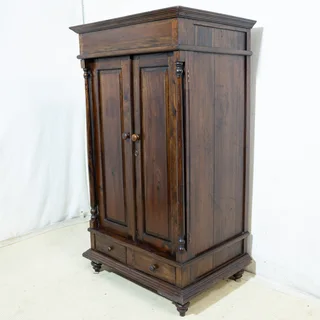 Indonesian Solid Zelkova Wood Cupboard