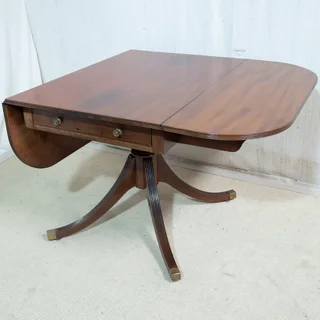 Regency Style Solid Mahogany Dropside Table