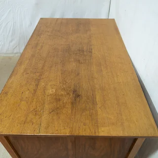 Large Solid Meranti 6-Drawer Desk