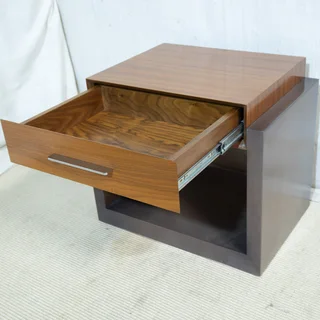 Retro Walnut Pedestal