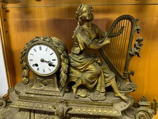 Antique French Brass Clock