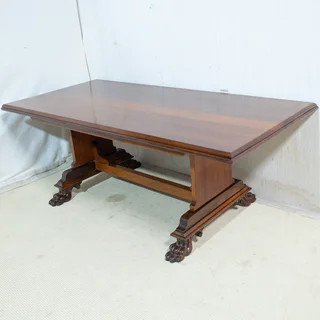 8-Seater Solid Mahogany Refectory Table
