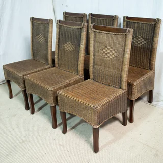 6x Wicker Chairs