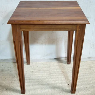Solid Kiaat Wood Side Table
