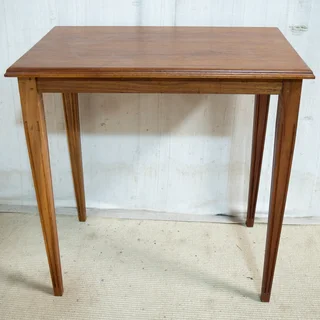 Tall Solid Kiaat Side Table