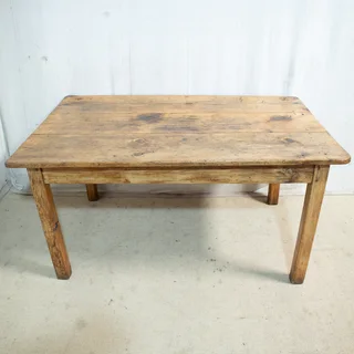 6-Seater Antique Cape Cottage Oregon Pine Table