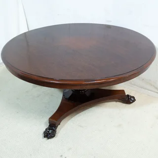 Victorian Solid Mahogany 4-Seater Round Table