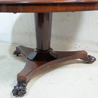 Victorian Solid Mahogany 4-Seater Round Table