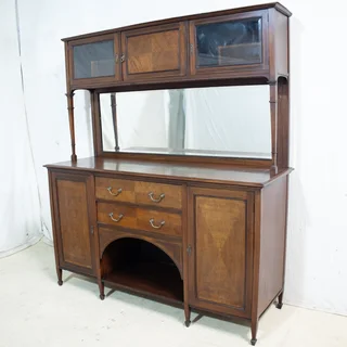 Edwardian Cuban Mahogany 2-Tier Sideboard