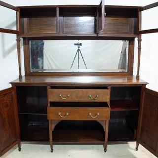 Edwardian Cuban Mahogany 2-Tier Sideboard