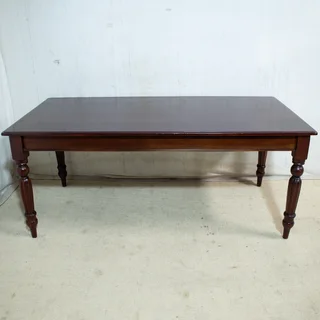 6-Seater Solid Mahogany Dining Table