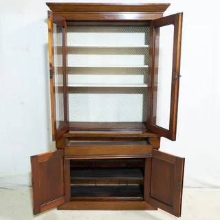 Victorian Mahogany Display Bookcase