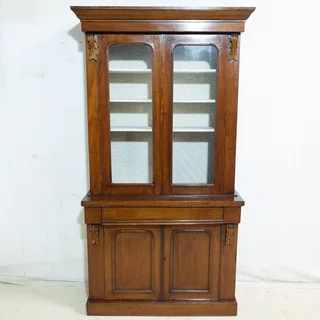 Victorian Mahogany Display Bookcase