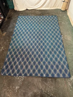 Large Blue Carpet 209 x 200 cm